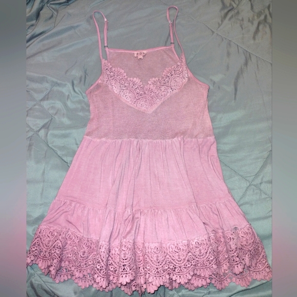 POL Tops - POL NWOT Crochet Detail Tank Top With Adjustable Straps and Ruffles